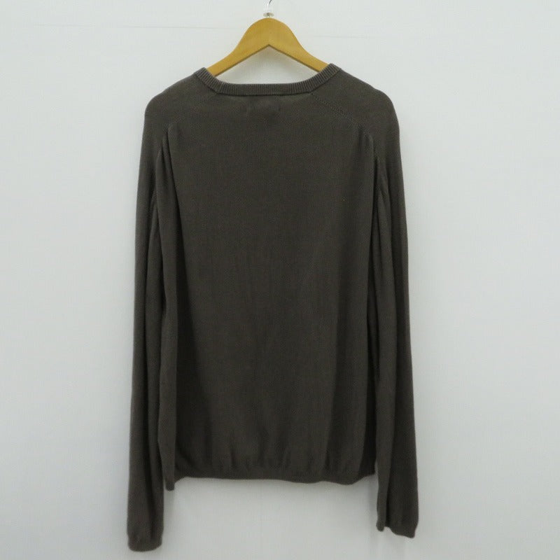 STILL BY HAND | スティルバイハンド 長袖Ｔシャツ KN02223 カーキ サイズ：46【瀬戸大橋店】