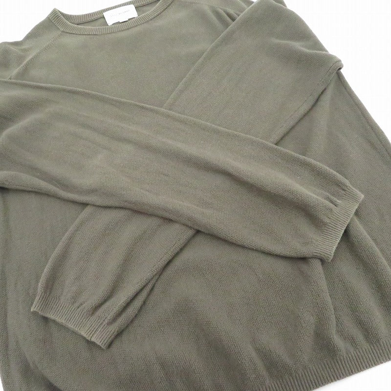 STILL BY HAND | スティルバイハンド 長袖Ｔシャツ KN02223 カーキ サイズ：46【瀬戸大橋店】