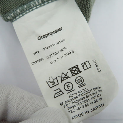 Graphpaper | グラフペーパー GU223-70105 長袖Ｔシャツ グリーン【瀬戸大橋店】