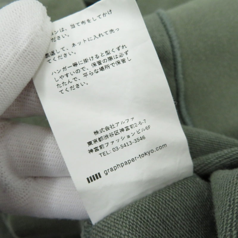 Graphpaper | グラフペーパー GU223-70105 長袖Ｔシャツ グリーン【瀬戸大橋店】