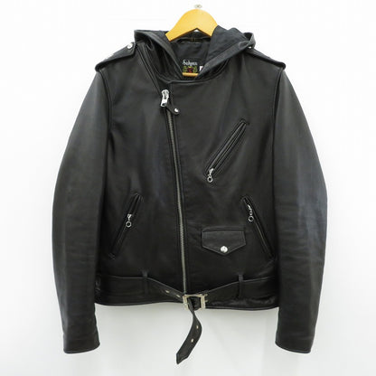 schott | ショット 503HDT HOODED ONESTAR レザー 7823950106 ブラック サイズ：40【瀬戸大橋店】