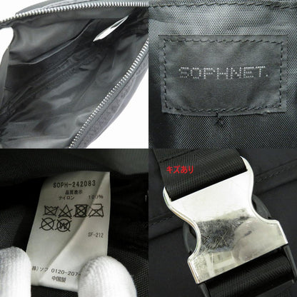 SOPHNET. | ソフネット SMALL CROSSBODY BAG ショルダーバッグ SOPH-242083 ブラック【瀬戸大橋店】
