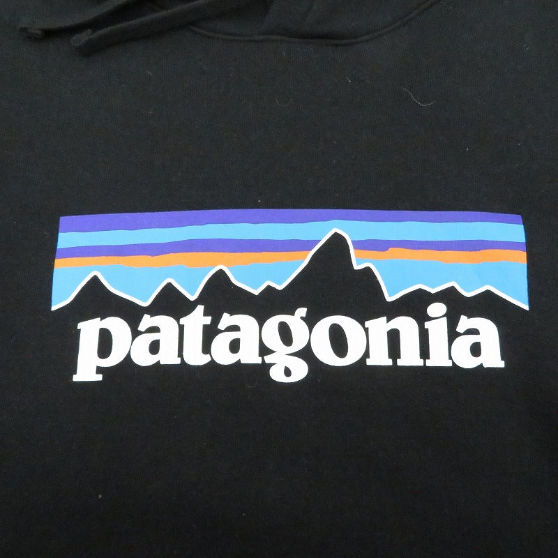 patagonia | パタゴニア P-6 ロゴ・アップライザル・フーディ パーカー 39622 ブラック サイズ：S【瀬戸大橋店】