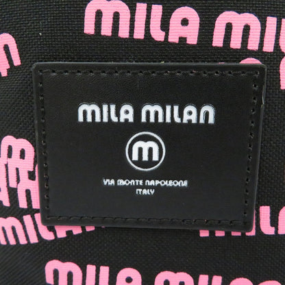 mila milan | ミラミラン Logo Print Big Casual Series. リュック・デイパック ブラック【瀬戸大橋店】