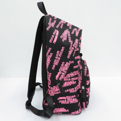 mila milan | ミラミラン Logo Print Big Casual Series. リュック・デイパック ブラック【瀬戸大橋店】