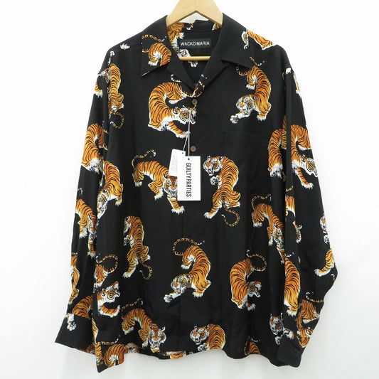WACKOMARIA | ワコマリア TIM LEHI / HAWAIIAN SHIRT 長袖シャツ 26SSE-WMS-HI05 ブラック サイズ：L【瀬戸大橋店】