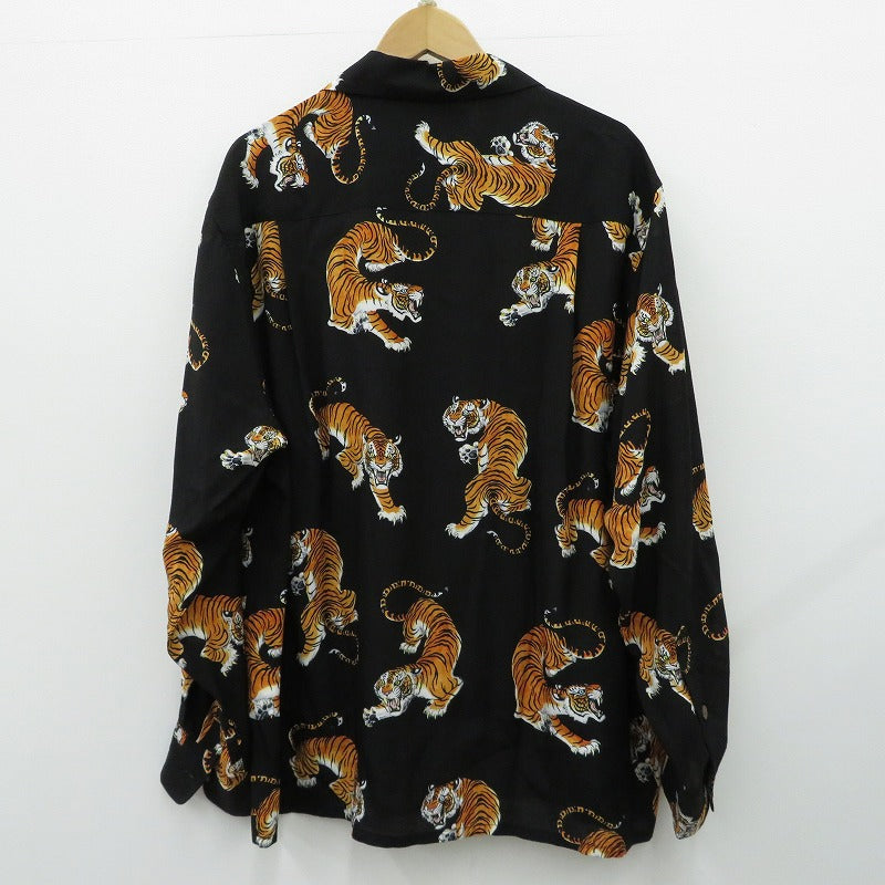 WACKOMARIA | ワコマリア TIM LEHI / HAWAIIAN SHIRT 長袖シャツ 26SSE-WMS-HI05 ブラック サイズ：L【瀬戸大橋店】