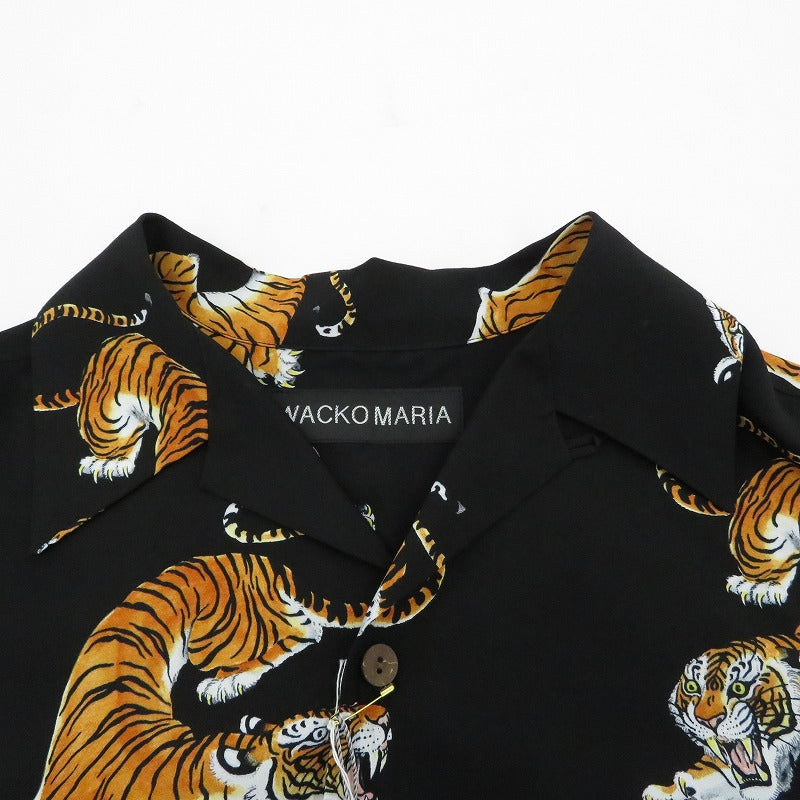 WACKOMARIA | ワコマリア TIM LEHI / HAWAIIAN SHIRT 長袖シャツ 26SSE-WMS-HI05 ブラック サイズ：L【瀬戸大橋店】