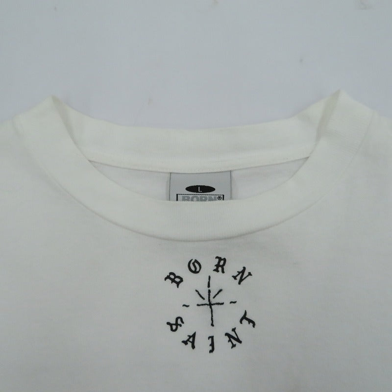 SAINT MICHAEL | セントマイケルセイントマイケル BR SS TEE 半袖Ｔシャツ SM-YS8-0000-C07 ホワイト サイズ：L【瀬戸大橋店】