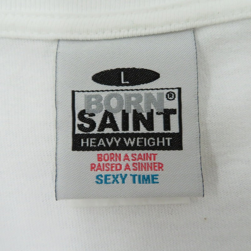 SAINT MICHAEL | セントマイケルセイントマイケル BR SS TEE 半袖Ｔシャツ SM-YS8-0000-C07 ホワイト サイズ：L【瀬戸大橋店】