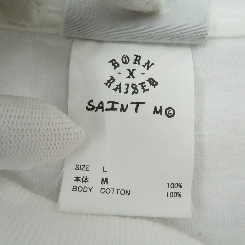SAINT MICHAEL | セントマイケルセイントマイケル BR SS TEE 半袖Ｔシャツ SM-YS8-0000-C07 ホワイト サイズ：L【瀬戸大橋店】