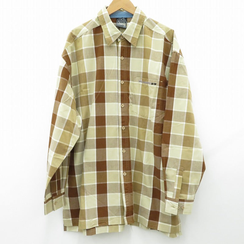 VINTAGE衣料 | ヴィンテージイリョウ 長袖シャツ PLAYERZ69 ブラウン サイズ：XL【瀬戸大橋店】