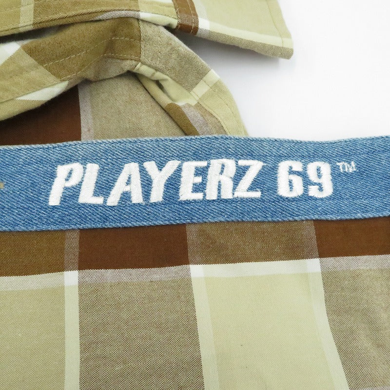 VINTAGE衣料 | ヴィンテージイリョウ 長袖シャツ PLAYERZ69 ブラウン サイズ：XL【瀬戸大橋店】