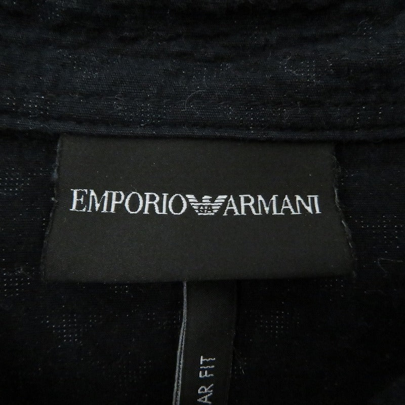 Emporio Armani | エンポリオ・アルマーニ 長袖シャツ 6K1CD4 1NZXZ ブラック サイズ：M【瀬戸大橋店】