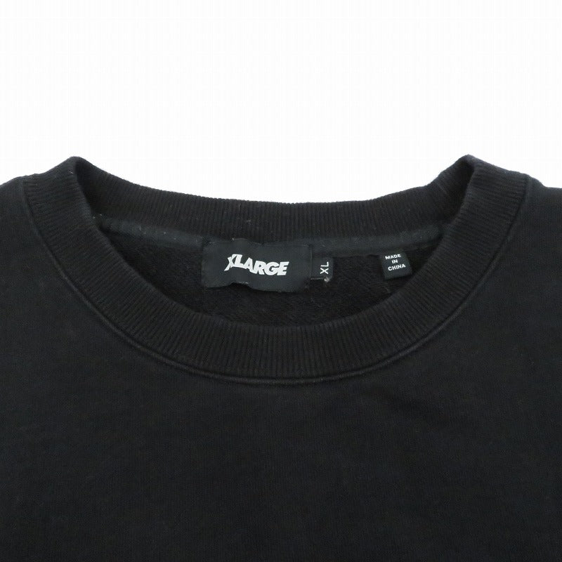 X-LARGE | エクストララージ スタンダードロゴクルーネックスウェット スウェット 101224012011 ブラック サイズ：XL【瀬戸大橋店】