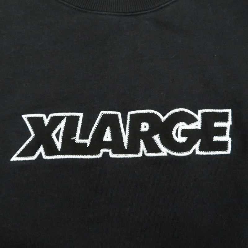 X-LARGE | エクストララージ スタンダードロゴクルーネックスウェット スウェット 101224012011 ブラック サイズ：XL【瀬戸大橋店】