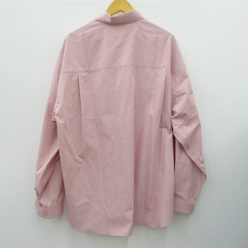 COOTIE | クーティー Stripe Broad L/S Shirt 長袖シャツ CTE-26S405 ピンク サイズ：XL【瀬戸大橋店】