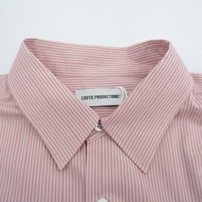 COOTIE | クーティー Stripe Broad L/S Shirt 長袖シャツ CTE-26S405 ピンク サイズ：XL【瀬戸大橋店】