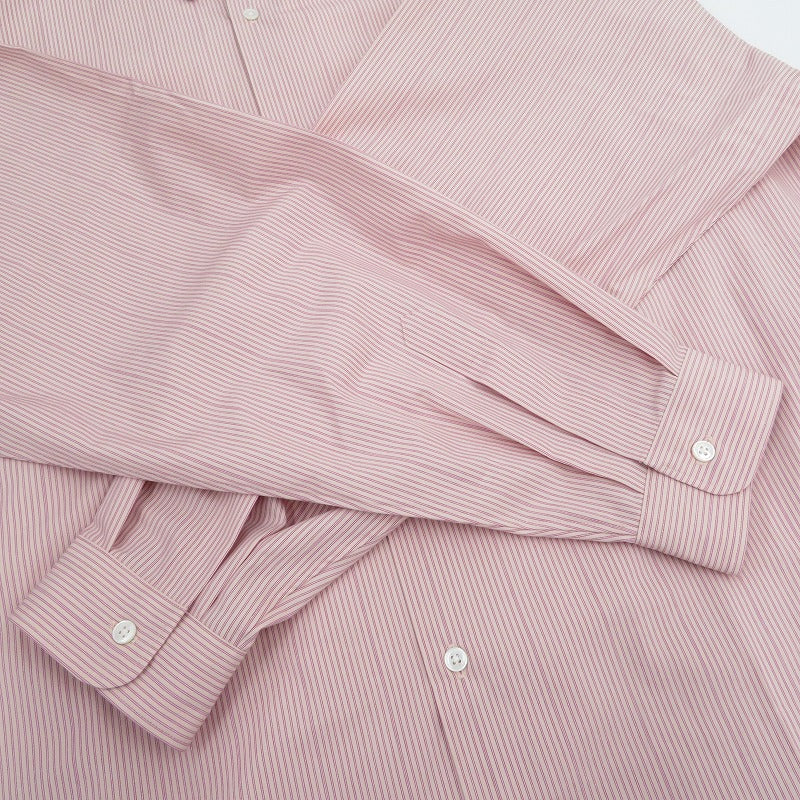 COOTIE | クーティー Stripe Broad L/S Shirt 長袖シャツ CTE-26S405 ピンク サイズ：XL【瀬戸大橋店】