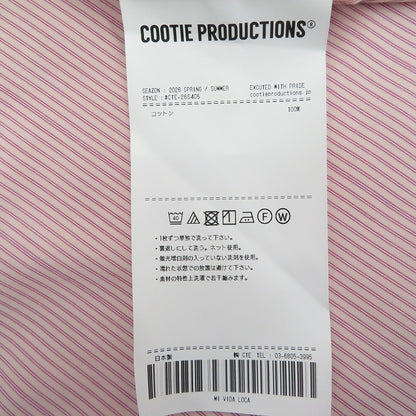 COOTIE | クーティー Stripe Broad L/S Shirt 長袖シャツ CTE-26S405 ピンク サイズ：XL【瀬戸大橋店】