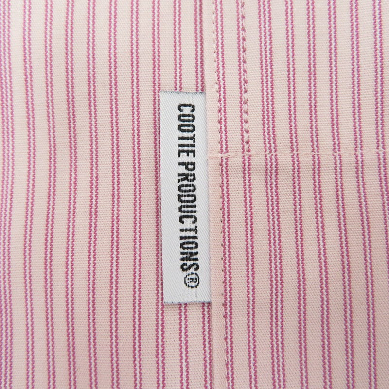 COOTIE | クーティー Stripe Broad L/S Shirt 長袖シャツ CTE-26S405 ピンク サイズ：XL【瀬戸大橋店】