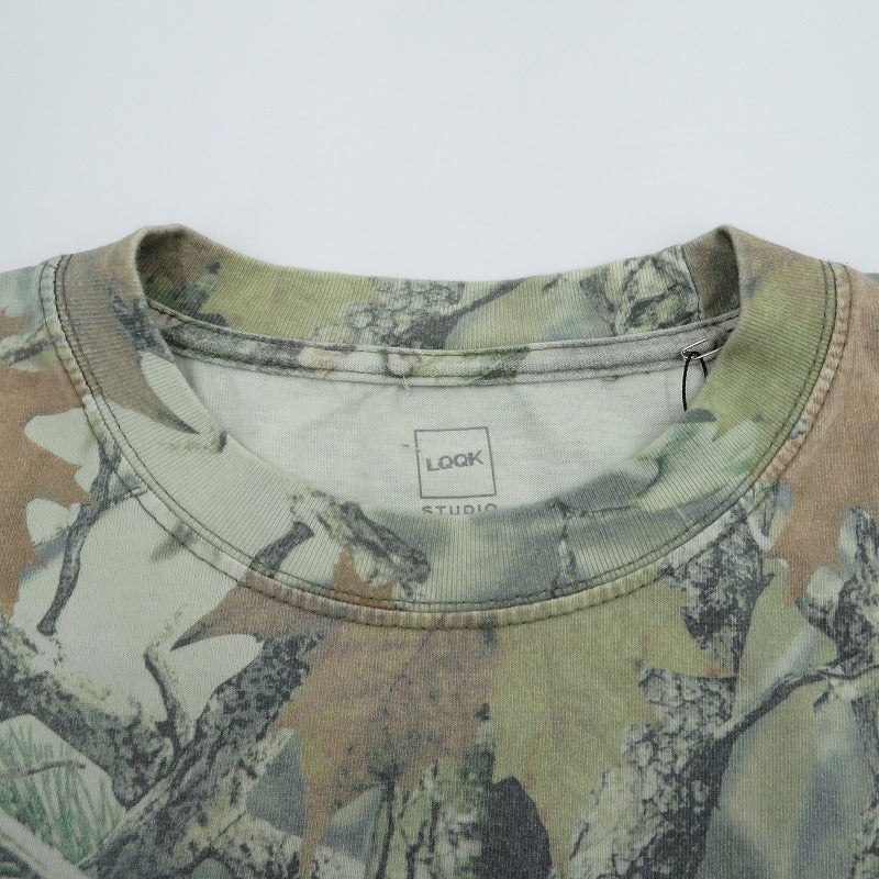 LQQK STUDIO | ルックスタジオ Dsmg Box Logo Camo S/S Tee 半袖Ｔシャツ LQS26DSMG グリーン サイズ：L【瀬戸大橋店】