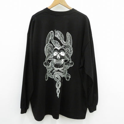 ANTIDOTE BUYERS CLUB | アンチドートバイヤーズクラブ ASIC Oversized L/S/Skull N Snake 半袖Ｔシャツ ABCSS26CT06 ブラック サイズ：L【瀬戸大橋店】