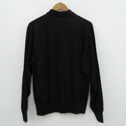 COMOLI | コモリ コットン ニットポロ ポロシャツ D01-06013 ブラック サイズ：1【瀬戸大橋店】