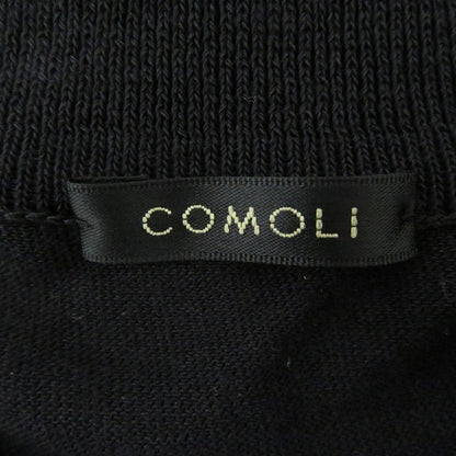 COMOLI | コモリ コットン ニットポロ ポロシャツ D01-06013 ブラック サイズ：1【瀬戸大橋店】