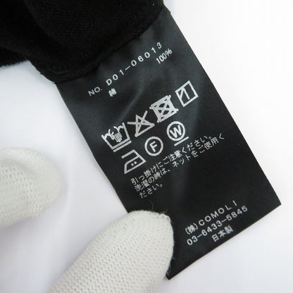 COMOLI | コモリ コットン ニットポロ ポロシャツ D01-06013 ブラック サイズ：1【瀬戸大橋店】