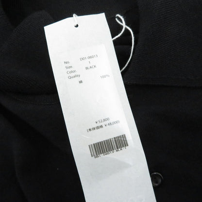 COMOLI | コモリ コットン ニットポロ ポロシャツ D01-06013 ブラック サイズ：1【瀬戸大橋店】
