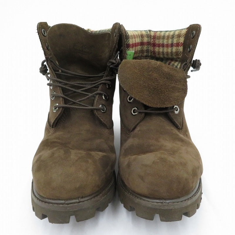 Timberland | ティンバーランド 6-Inch Premium Woolrich Boot ブーツ 44524 ブラウン 26cm【瀬戸大橋店】