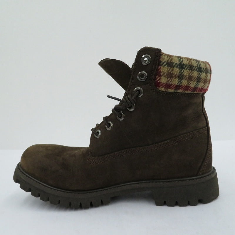 Timberland | ティンバーランド 6-Inch Premium Woolrich Boot ブーツ 44524 ブラウン 26cm【瀬戸大橋店】