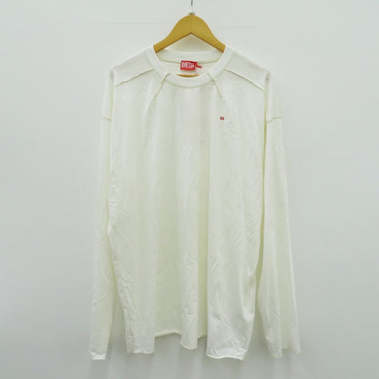 DIESEL | ディーゼル CRAHOR BOXT Long Sleeve T 長袖Ｔシャツ A19464 ホワイト サイズ：XL【瀬戸大橋店】