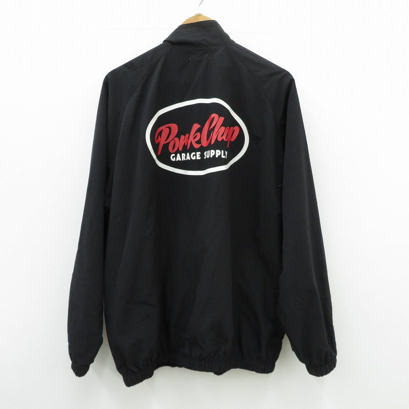PORK CHOP | ポークチョップ OVAL LOGO NYLON JACKET ナイロンジャケット ブラック サイズ：XL【瀬戸大橋店】