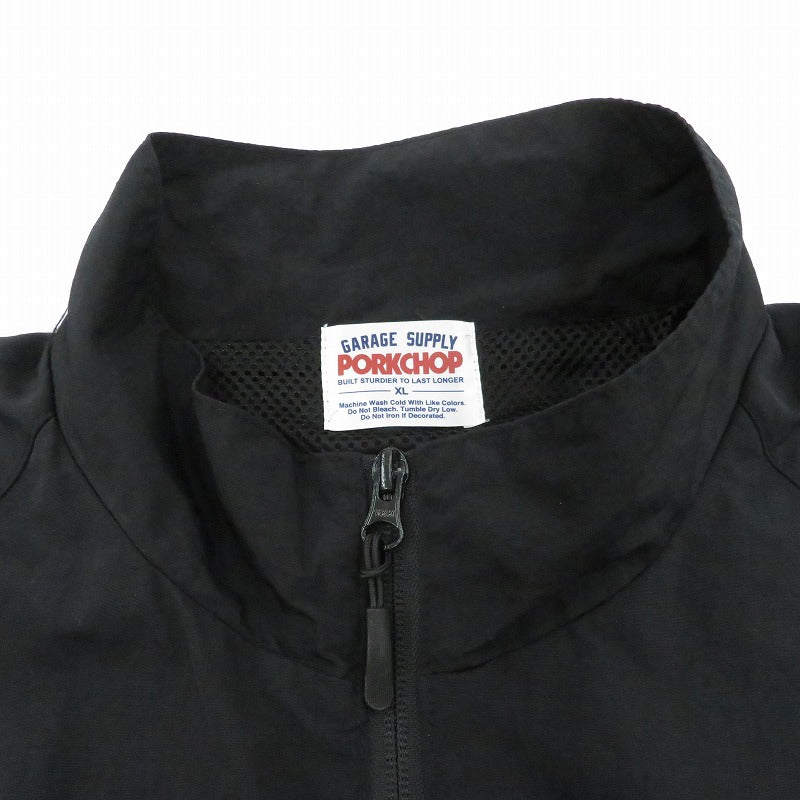PORK CHOP | ポークチョップ OVAL LOGO NYLON JACKET ナイロンジャケット ブラック サイズ：XL【瀬戸大橋店】