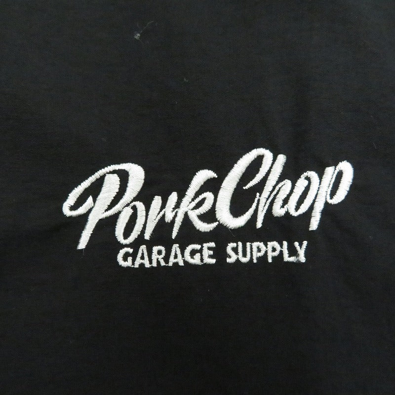 PORK CHOP | ポークチョップ OVAL LOGO NYLON JACKET ナイロンジャケット ブラック サイズ：XL【瀬戸大橋店】
