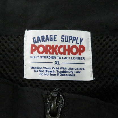 PORK CHOP | ポークチョップ OVAL LOGO NYLON JACKET ナイロンジャケット ブラック サイズ：XL【瀬戸大橋店】