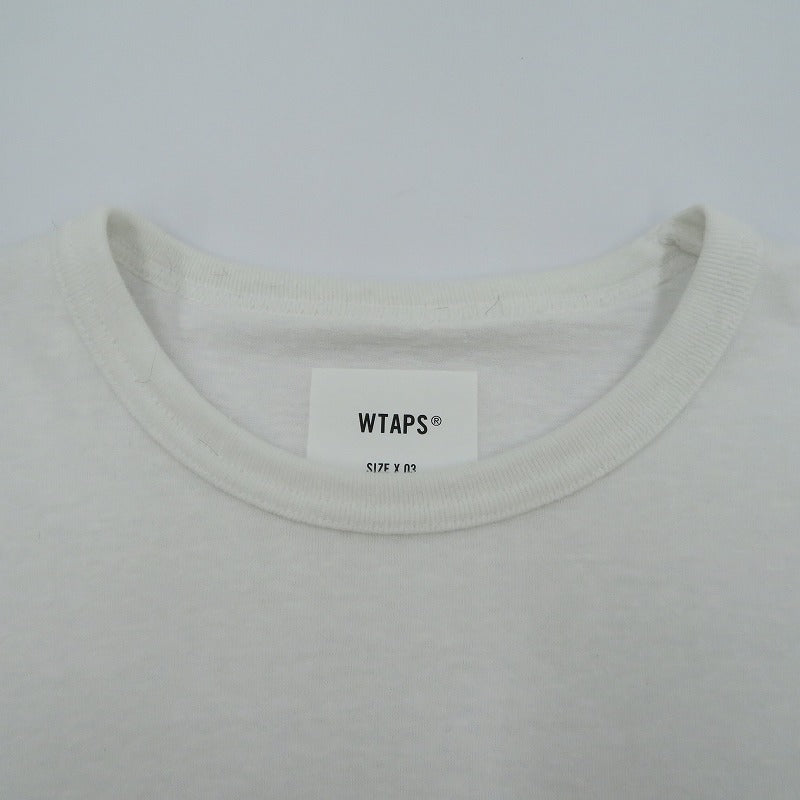 W)TAPS | ダブルタップス Academy / LS / Ctpl 長袖Ｔシャツ 251ATDT-CSM18 ホワイト サイズ：3【瀬戸大橋店】