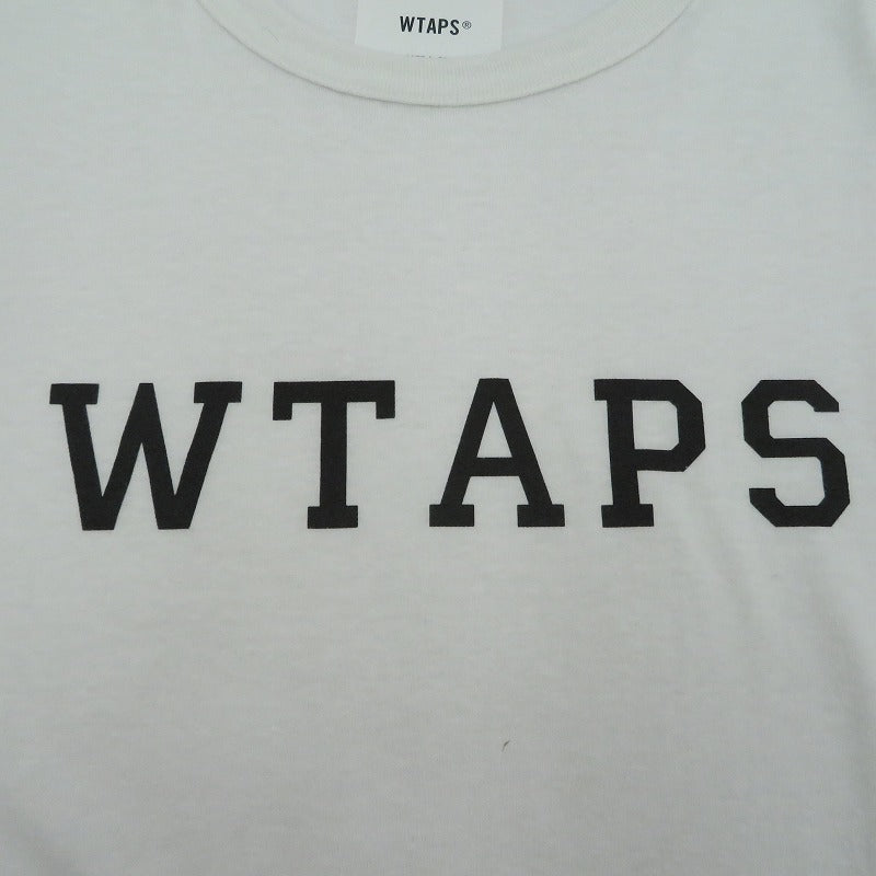W)TAPS | ダブルタップス Academy / LS / Ctpl 長袖Ｔシャツ 251ATDT-CSM18 ホワイト サイズ：3【瀬戸大橋店】