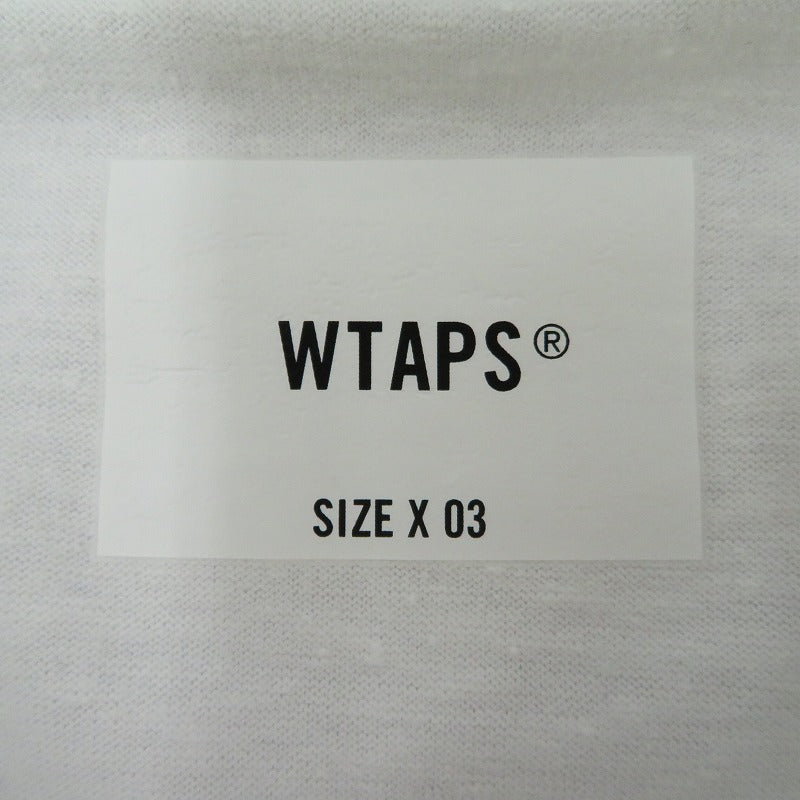 W)TAPS | ダブルタップス Academy / LS / Ctpl 長袖Ｔシャツ 251ATDT-CSM18 ホワイト サイズ：3【瀬戸大橋店】