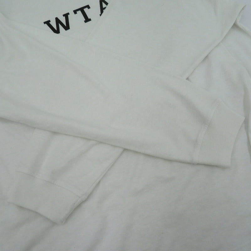 W)TAPS | ダブルタップス Academy / LS / Ctpl 長袖Ｔシャツ 251ATDT-CSM18 ホワイト サイズ：3【瀬戸大橋店】