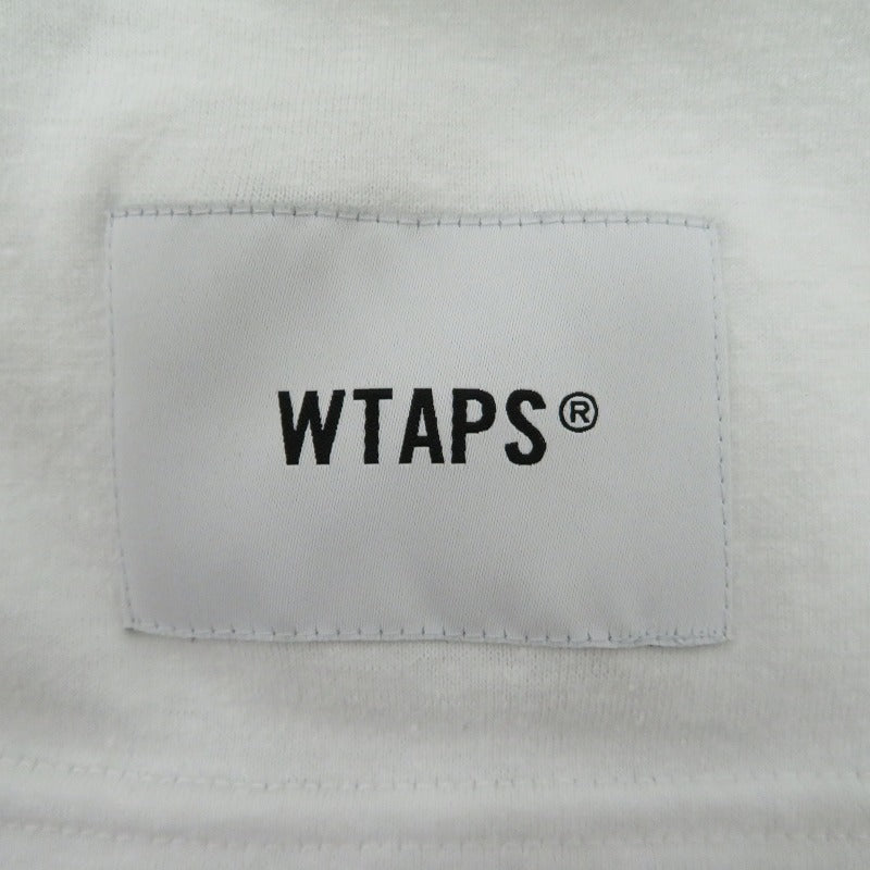 W)TAPS | ダブルタップス Academy / LS / Ctpl 長袖Ｔシャツ 251ATDT-CSM18 ホワイト サイズ：3【瀬戸大橋店】