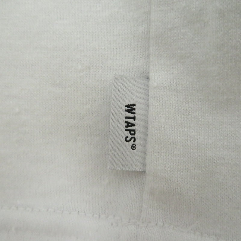 W)TAPS | ダブルタップス Academy / LS / Ctpl 長袖Ｔシャツ 251ATDT-CSM18 ホワイト サイズ：3【瀬戸大橋店】