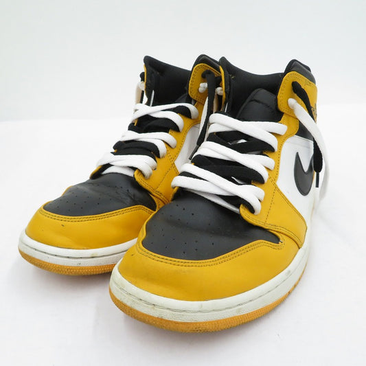 NIKE | ナイキ Air Jordan 1 Mid 'Taxi' スニーカー 554724-701 エアジョーダン イエロー 30cm【瀬戸大橋店】