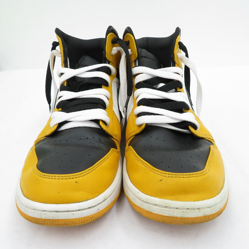 NIKE | ナイキ Air Jordan 1 Mid 'Taxi' スニーカー 554724-701 エアジョーダン イエロー 30cm【瀬戸大橋店】