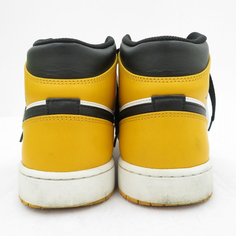 NIKE | ナイキ Air Jordan 1 Mid 'Taxi' スニーカー 554724-701 エアジョーダン イエロー 30cm【瀬戸大橋店】