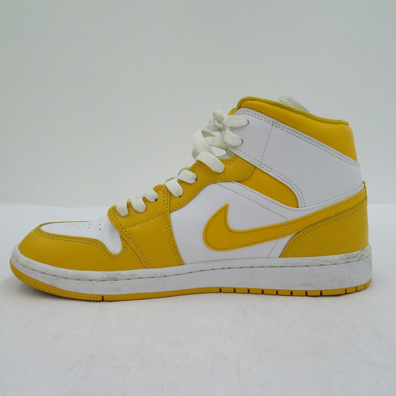 NIKE | ナイキ WMNS AJ1 Mid 'Lemon' スニーカー BQ6472-117 エアジョーダン イエロー 27.5cm【瀬戸大橋店】