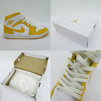 NIKE | ナイキ WMNS AJ1 Mid 'Lemon' スニーカー BQ6472-117 エアジョーダン イエロー 27.5cm【瀬戸大橋店】