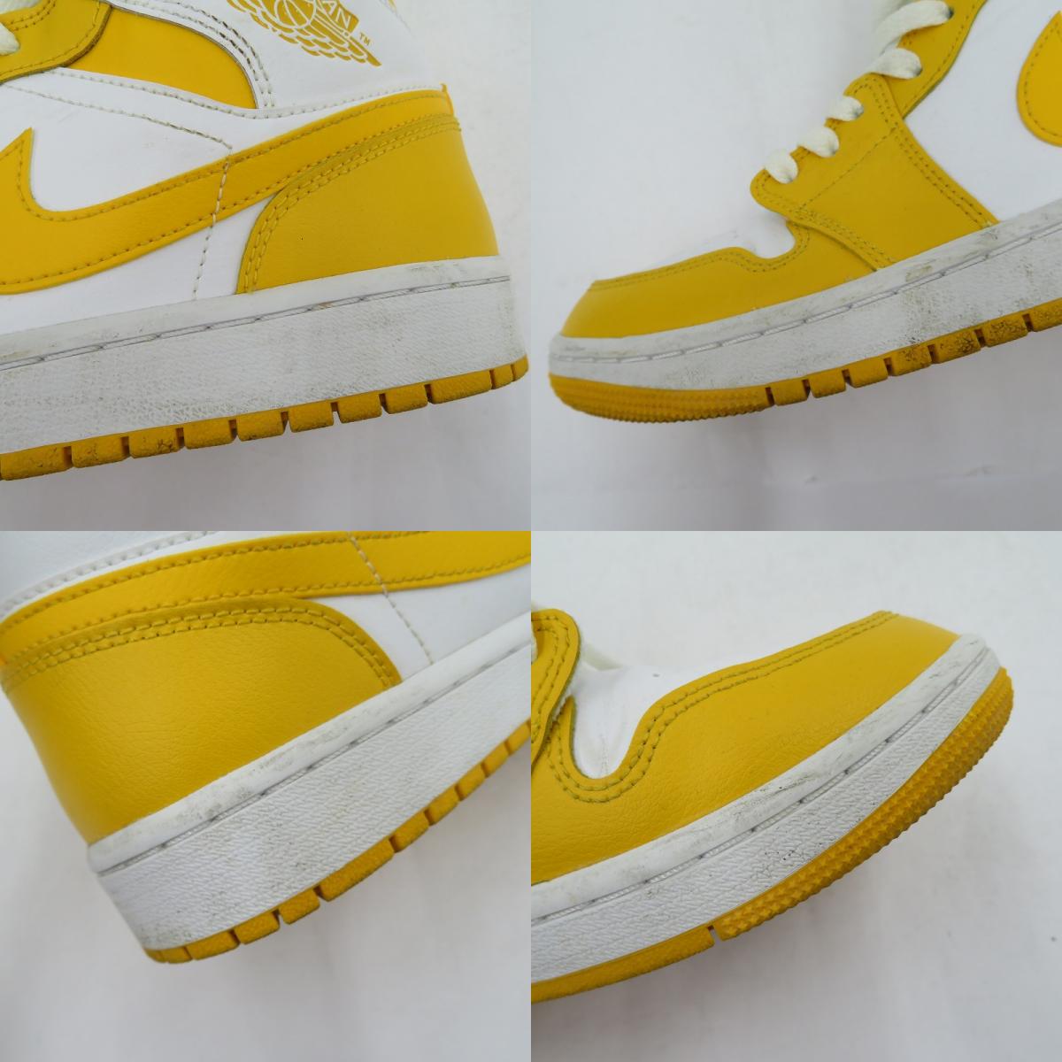 NIKE | ナイキ WMNS AJ1 Mid 'Lemon' スニーカー BQ6472-117 エアジョーダン イエロー 27.5cm【瀬戸大橋店】